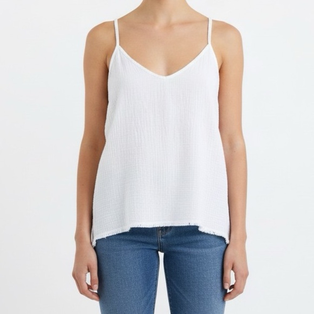 Sam & Lavi Tank Top 100% Cotton White size S